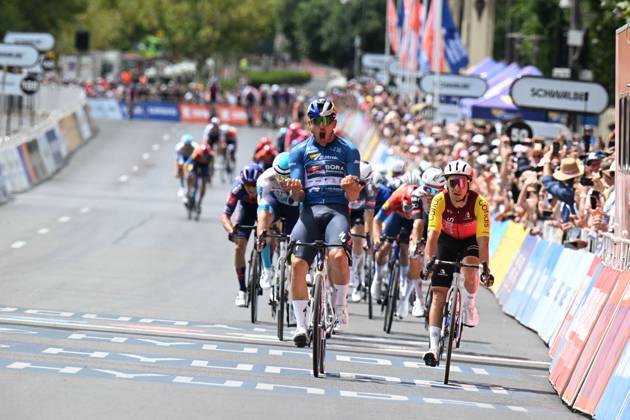 26-01-2025 Tour Down Under; Tappa 06 Adelaide City Council; 2025, Red Bull - Bora Hansgrohe; 2025, Cofidis; Welsford, Sam; Coquard, Bryan; Adelaide; 