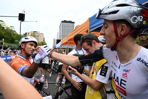 26-01-2025 Tour Down Under; Tappa 06 Adelaide City Council; 2025, Uae Team Emirates - Xrg; Narvaez, Jhonnatan; Soler, Marc; Adelaide; 
