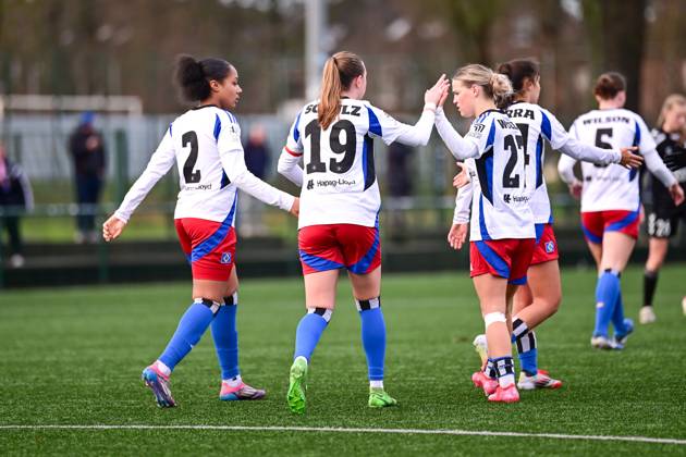 Soccer I Women I Season 2024 2025 I Test match I Hamburger SV Kolding IF I 25 01 2025 Goal celebrations, jubilation, enthusiasm, euphoria, joy, happiness, cheerfulness at Hamburger SV Frauen Copyright: xLobeca WolfxGebhardtx