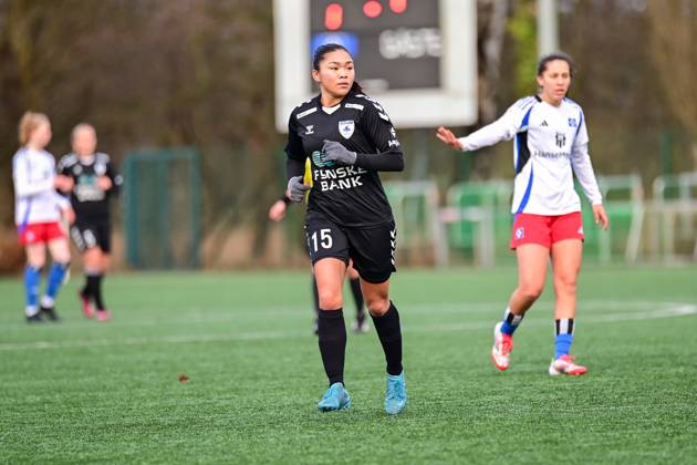 Soccer I Women I Season 2024 2025 I Test match I Hamburger SV Kolding IF I 25 01 2025 Close-up, single photo, cropped, portrait, portrait, single photo, single photo, body Sofie Tranholm 15, Kolding IF Copyright: xLobeca WolfxGebhardtx