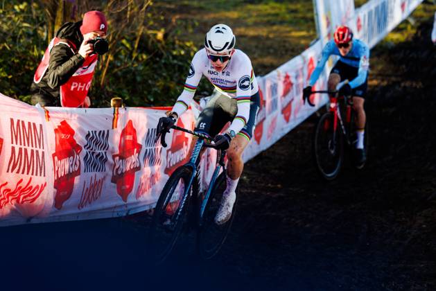 Tibor Del Grosso NED U23, winner, during the World Cup Cyclo Cross 2024 2025 in HOOGERHEIDE, Netherlands on 26 january 2025, photo by Jules van Iperen EYE4images DeFodi Images Defodi 746 211097 Defodi-746