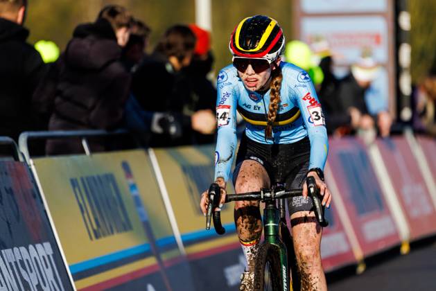Zita Peeters BEL during the World Cup Cyclo Cross 2024 2025 in HOOGERHEIDE, Netherlands on 26 january 2025, photo by Jules van Iperen EYE4images DeFodi Images Defodi 746 211096 Defodi-746