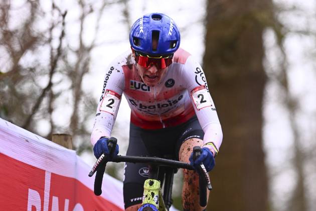 UCI Cyclocross World Cup Hoogerheide 2025 HOOGERHEIDE, THE NETHERLANDS - JANUARY 26 : Brand Lucinda (NED) of Baloise Glowi Lions during the 12th and final leg of the UCI Cyclocross World Cup series 2024-2025 in Hoogerheide, The Netherlands, 26 01 2025 Hoogerheide The Netherlands  Copyright: xGvgx