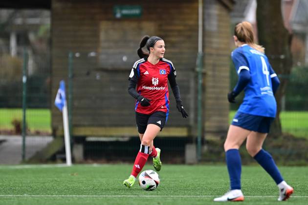 Soccer I Women I Season 2024 2025 I Test match I Hamburger SV 1 FFC Turbine Potsdam I 26 01 2025 Vildan Kardesler 7, Hamburger SV Norderstedt Paul Hauenschild Sportanlage Schleswig Holstein Germany Copyright: xLobeca FelixxSchlikisx