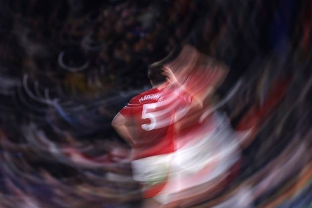 Fulham gegen Manchester United 26. Januar 2025, London Premier League Fußball Fulham gegen Manchester United Harry Maguire von Manchester United Foto Jacques Feeney Abseits London UK Copyright: xJacquesxFeeneyx xOffsidexOffside