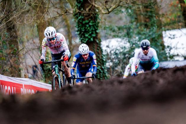 Men Jens Adams BEL front during the World Cup Cyclo Cross 2024 2025 in HOOGERHEIDE, Netherlands on 26 january 2025, photo by Jules van Iperen EYE4images DeFodi Images Defodi 746 211475 Defodi-746