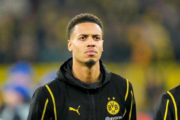 Felix Nmecha Borussia Dortmund looks on during the UEFA Champions League 2024 25 League Phase MD6 match between Borussia Dortmund and FC Barcelona at Signal Iduna Park on December 11, 2024 in Dortmund, Germany Photo by Alex Gottschalk DeFodi Images Defodi 001 ar20241211 1329006 Defodi-001