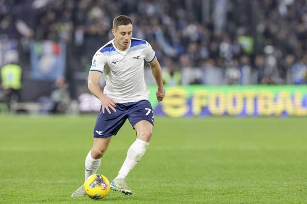 CALCIO - Serie A - SS Lazio vs ACF Fiorentina Lazioâ??s Serbian defender Adam Marusic controls the ball during the Serie A football match SS Lazio vs Fiorentina at Olimpico Stadium on January 26, 2025, in Rome. Rome Italy  Copyright: xIPAxSport ABACAx
