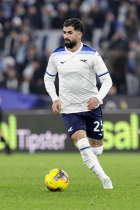 CALCIO - Serie A - SS Lazio vs ACF Fiorentina Lazio s Albanian defender Elseid Hysaj controls the ball during the Serie A football match SS Lazio vs Fiorentina at Olimpico Stadium on January 26, 2025, in Rome. Rome Italy  Copyright: xIPAxSport ABACAx