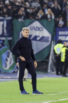 CALCIO - Serie A - SS Lazio vs ACF Fiorentina Lazioâ??s Italian Coach Marco Baroni looks during the Serie A football match SS Lazio vs Fiorentina at Olimpico Stadium on January 26, 2025, in Rome. Rome Italy  Copyright: xIPAxSport ABACAx