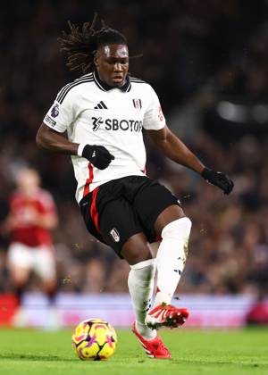 Fulham gegen Manchester United 26. Januar 2025, London Premier League Fußball Fulham gegen Manchester United Calvin Bassey von Fulham Foto Jacques Feeney Abseits London UK Copyright: xJacquesxFeeneyx xOffsidexOffside
