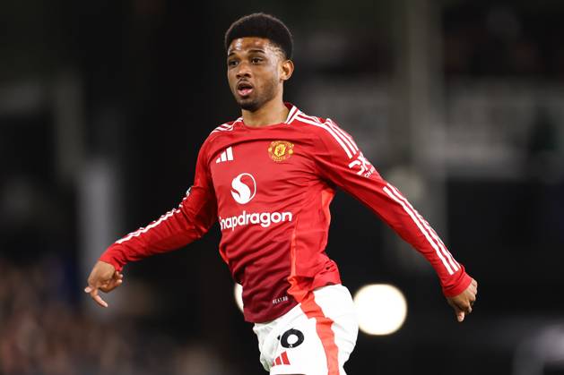 Fulham gegen Manchester United 26. Januar 2025, London Premier League Fußball Fulham gegen Manchester United Amad Diallo von Manchester United Foto Jacques Feeney Abseits London UK Copyright: xJacquesxFeeneyx xOffsidexOffside