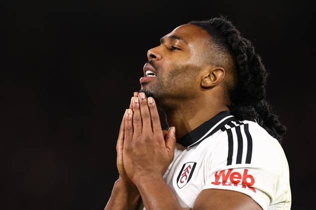 Fulham gegen Manchester United 26. Januar 2025, London Premier League Fußball Fulham gegen Manchester United Adama Traore von Fulham reagiert Foto Jacques Feeney Abseits London UK Copyright: xJacquesxFeeneyx xOffsidexOffside