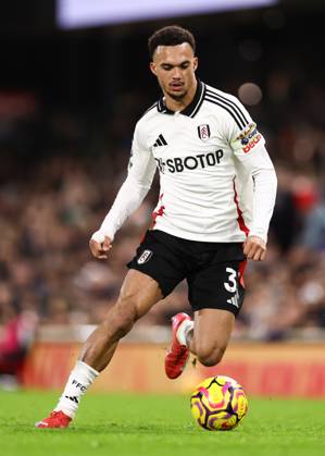 Fulham v Manchester United, ManU 26 January 2025, London - Premier League Football - Fulham v Manchester United - Antonee Robinson of Fulham - Photo: Jacques Feeney Offside. London UK Copyright: xJacquesxFeeneyx xOffsidexOffside