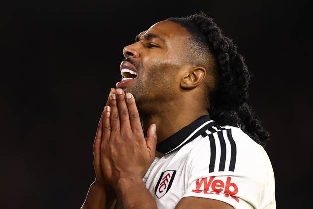 Fulham gegen Manchester United 26. Januar 2025, London Premier League Fußball Fulham gegen Manchester United Adama Traore von Fulham reagiert Foto Jacques Feeney Abseits London UK Copyright: xJacquesxFeeneyx xOffsidexOffside