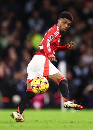 Fulham gegen Manchester United 26. Januar 2025, London Premier League Fußball Fulham gegen Manchester United Amad Diallo von Manchester United Foto Jacques Feeney Abseits London UK Copyright: xJacquesxFeeneyx xOffsidexOffside