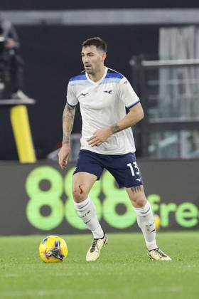 CALCIO - Serie A - SS Lazio vs ACF Fiorentina Lazioâ??s Italian defender Alessio Romagnoli controls the ball during the Serie A football match SS Lazio vs Fiorentina at Olimpico Stadium on January 26, 2025, in Rome. Rome Italy  Copyright: xIPAxSport ABACAx