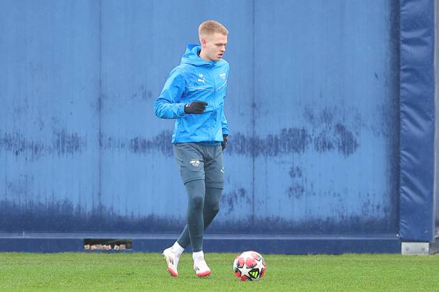 RB Leipzig Training Champions League Leipzig, 28 01 2025, RBL Training Center, UEFA Champions League, RB LEIPZIG Final training before tomorrows match at Sturm Graz , In the picture Arthur Vermeeren , For editorial use only Editorial use only ,