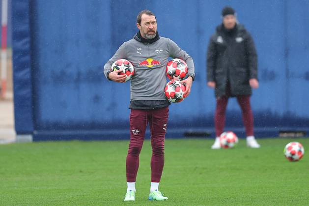 RB Leipzig Training Champions League Leipzig, 28 01 2025, RBL Training Center, UEFA Champions League, RB LEIPZIG Final training before tomorrows match at Sturm Graz , In the picture Co Trainer Marco Kurth , For editorial use only Editorial use only ,