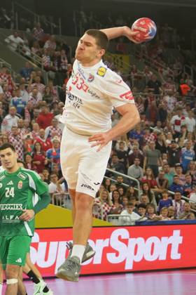 Handball - IHF Men s World Championship, WM, Weltmeisterschaft Croatia v Hungary 53 Josip SIPIC of Croatia during the IHF Men s World Championship 2025, Quarter-Finals Handball match between Croatia and Hungary on 28 January 2025 at Arena Zagreb in Zagreb, Croatia. Photo by Laurent Lairys DPPI ABACAPRESS.COM Zagreb Croatia  Copyright: xLairysxLaurent ABACAx