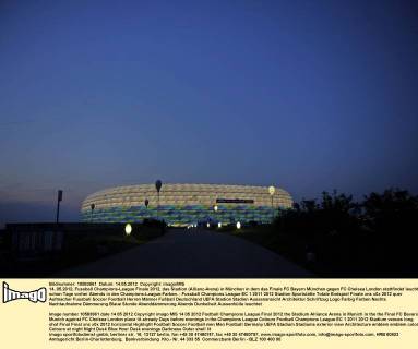 Fussball, Allianz Arena ist bereit für das Champions League Finale in München
