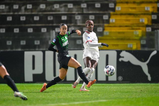 CALCIO - Serie A Femminile - US Sassuolo vs AC Milan Evelyn Ijeh ( AC Milan ) during US Sassuolo vs AC Milan, Italian football Serie A Women match in Sassuolo, Italy, February 01 2025 Sassuolo Italy  Copyright: xIPAxSport ABACAx