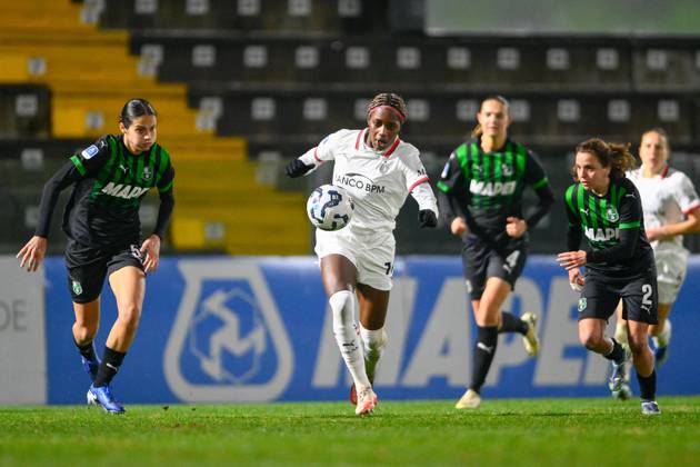 CALCIO - Serie A Femminile - US Sassuolo vs AC Milan Evelyn Ijeh ( AC Milan ) during US Sassuolo vs AC Milan, Italian football Serie A Women match in Sassuolo, Italy, February 01 2025 Sassuolo Italy  Copyright: xIPAxSport ABACAx