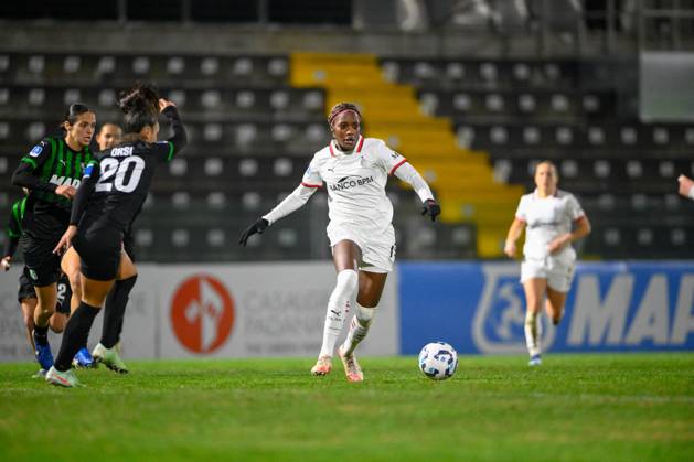 CALCIO - Serie A Femminile - US Sassuolo vs AC Milan Evelyn Ijeh ( AC Milan ) during US Sassuolo vs AC Milan, Italian football Serie A Women match in Sassuolo, Italy, February 01 2025 Sassuolo Italy  Copyright: xIPAxSport ABACAx
