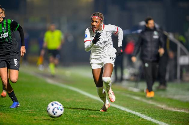 CALCIO - Serie A Femminile - US Sassuolo vs AC Milan Evelyn Ijeh ( AC Milan ) during US Sassuolo vs AC Milan, Italian football Serie A Women match in Sassuolo, Italy, February 01 2025 Sassuolo Italy  Copyright: xIPAxSport ABACAx