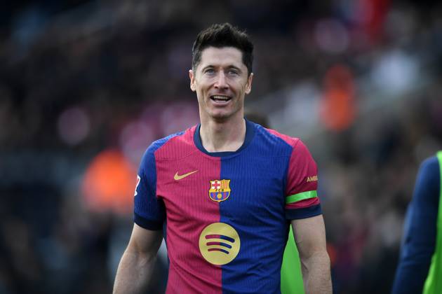 FC Barcelona, Barca v DEPORTIVO ALAVES. OLIMPIC STADIUM LLUIS COMPANYS. MONTJUIC,BARCELONA. February 2,2025 FC BARCELONA vs DEPORTIVO ALAVES. February 2, 2025 Robert Lewandowski (9) of FC Barcelona celebrates scoring his team s first goal during the match between FC Barcelona and Deportivo Alaves corresponding to the twenty two day of La Liga EA Sports at Olimpic Stadium Lluis Companys of Montjuic in Barcelona, Spain. Barcelona ESP Copyright: xS.xRosx