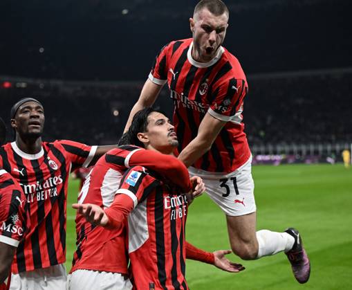 Db Milano 02 02 2025 - campionato di calcio serie A Milan-Inter foto Daniele Buffa Image nella foto: esultanza gol Tijjani Reijnders