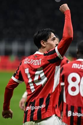 Db Milano 02 02 2025 - campionato di calcio serie A Milan-Inter foto Daniele Buffa Image nella foto: esultanza gol Tijjani Reijnders