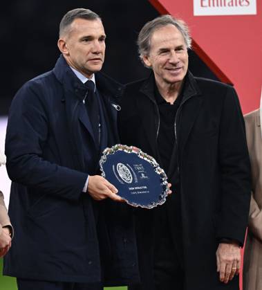 Db Milano 02 02 2025 - campionato di calcio serie A Milan-Inter foto Daniele Buffa Image nella foto: Andryi Shevkenko-Franco Baresi