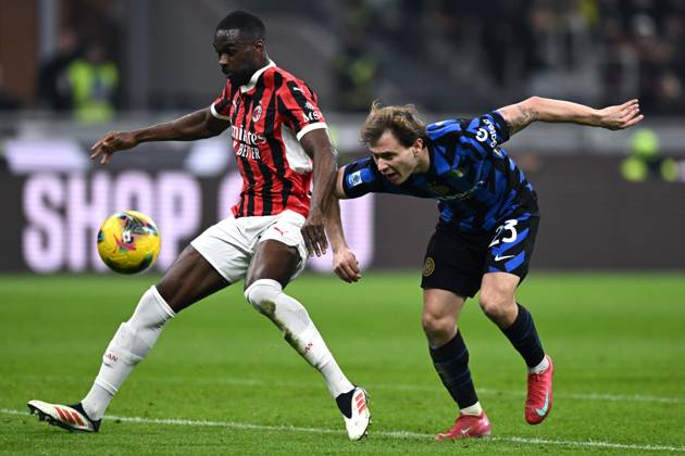 Db Milano 02 02 2025 - campionato di calcio serie A Milan-Inter foto Daniele Buffa Image nella foto: Fikayo Tomori-Nicolo™ Barella