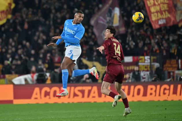 Foto IPP Felice De Martino Roma 02 02 2025 Calcio Campionato serie A 2024-2025 Napoli - Roma Nella foto: Juan Jesus Italy Photo Press World Copyright Roma italy Italia ITALY Copyright: xR4924_italyphotopressx