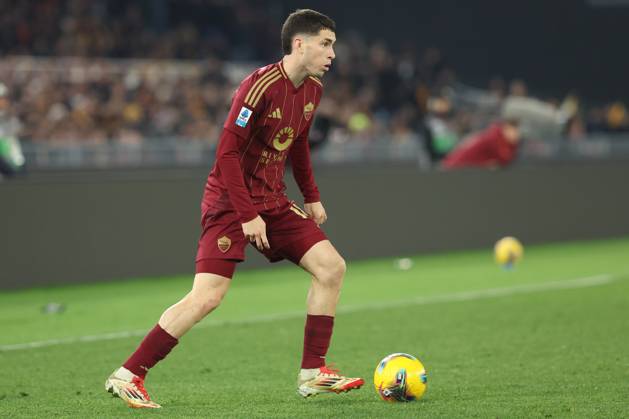 Rome, Italy 02.02.2025 : Matias Soule of Roma during Italian football championship Serie A Enilive 2024-2025 match AS Roma vs SSC Napoli at Stadio Olimpico in Rome on February 2, 2025.  Copyright: xMarcoxIacobucci IPAxSportx xipa-agency.netx xx IPA_53562714 IPA_Agency_IPA53562714