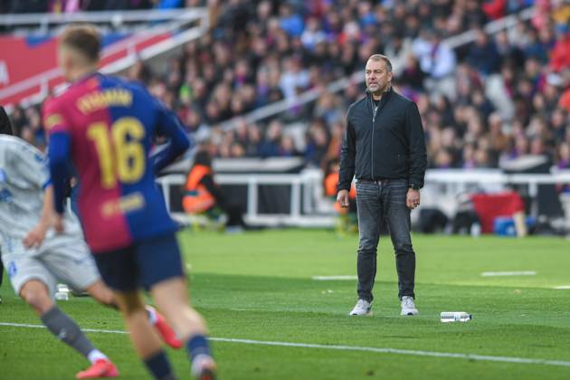 FC Barcelona, Barca v DEPORTIVO ALAVES. OLIMPIC STADIUM LLUIS COMPANYS. MONTJUIC,BARCELONA. February 2,2025 FC BARCELONA vs DEPORTIVO ALAVES. February 2, 2025 Hansi Flick head coach of FC Barcelona during the match between FC Barcelona and Deportivo Alaves corresponding to the twenty two day of La Liga EA Sports at Olimpic Stadium Lluis Companys of Montjuic in Barcelona, Spain. Barcelona ESP Copyright: xS.xRosx