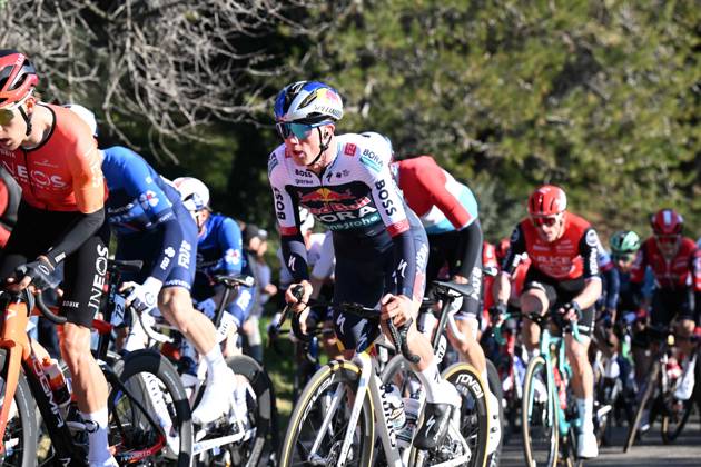 05-02-2025 Etoile De Besseges; Tappa 01 Bellegarde - Bellegarde; 2025, Red Bull - Bora Hansgrohe; Van Gils, Maxim; Cote De La Tour; 