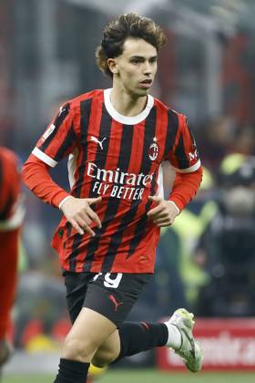 JOAO FELIX SEQUEIRA, Milan, Coppa Italia, Italian Cup, 2024-25, Milan vs Roma 3-1, 05-02-2025, Azione, Action, Single shot COPPA ITALIA 2024-25 MILAN-ROMA 3-1