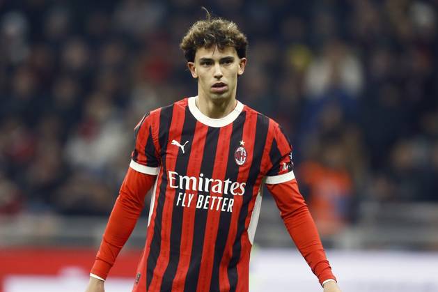JOAO FELIX SEQUEIRA, Milan, Coppa Italia, Italian Cup, 2024-25, Milan vs Roma 3-1, 05-02-2025, Azione, Action, Single shot COPPA ITALIA 2024-25 MILAN-ROMA 3-1