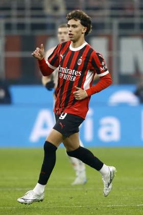 JOAO FELIX SEQUEIRA, Milan, Coppa Italia, Italian Cup, 2024-25, Milan vs Roma 3-1, 05-02-2025, Azione, Action, Single shot COPPA ITALIA 2024-25 MILAN-ROMA 3-1