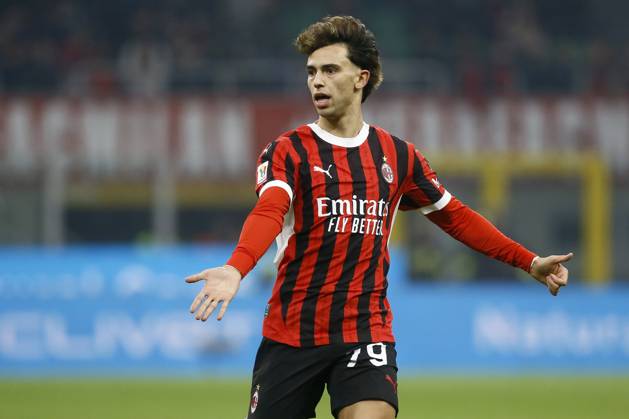JOAO FELIX SEQUEIRA, Milan, Coppa Italia, Italian Cup, 2024-25, Milan vs Roma 3-1, 05-02-2025, Azione, Action, Single shot COPPA ITALIA 2024-25 MILAN-ROMA 3-1