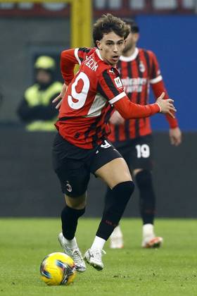 JOAO FELIX SEQUEIRA, Milan, Coppa Italia, Italian Cup, 2024-25, Milan vs Roma 3-1, 05-02-2025, Azione, Action, Single shot COPPA ITALIA 2024-25 MILAN-ROMA 3-1