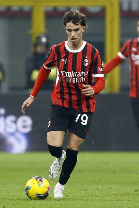 JOAO FELIX SEQUEIRA, Milan, Coppa Italia, Italian Cup, 2024-25, Milan vs Roma 3-1, 05-02-2025, Azione, Action, Single shot COPPA ITALIA 2024-25 MILAN-ROMA 3-1