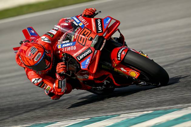 Sport Bilder des Tages MOTO - MOTO GP - TESTS SEPANG 2025 93 MARQUEZ Marc (spa), Ducati Lenovo Team, Desmosedici GP25, action during the Malaysia MotoGP Test on the Petronas Sepang International Circuit from February 5 to 7, 2025 in Sepang, Malaysia, - SepangMalaysia  Copyright: xGIGIxSOLDANOx
