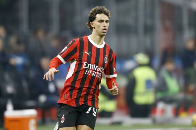 JOAO FELIX SEQUEIRA, Milan, Coppa Italia, Italian Cup, 2024-25, Milan vs Roma 3-1, 05-02-2025, Azione, Action, Single shot COPPA ITALIA 2024-25 MILAN-ROMA 3-1