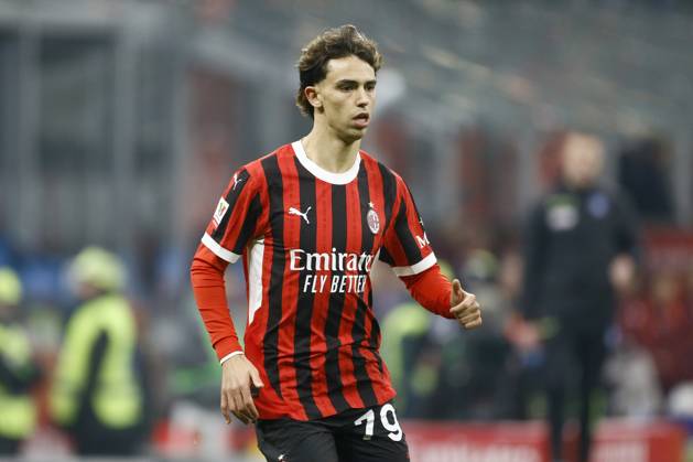 JOAO FELIX SEQUEIRA, Milan, Coppa Italia, Italian Cup, 2024-25, Milan vs Roma 3-1, 05-02-2025, Azione, Action, Single shot COPPA ITALIA 2024-25 MILAN-ROMA 3-1