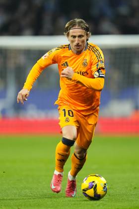 RCD Espanyol de Barcelona v Real Madrid CF - La Liga EA Sports Luka Modric central midfield of Real Madrid and Croatia during the LaLiga match between RCD Espanyol de Barcelona and Real Madrid CF at RCDE Stadium on February 1, 2025 in Barcelona, Spain. Barcelona Spain Copyright: xJosexBretonx originalFilename:bretonhernandez-rcdespan250201_npapb