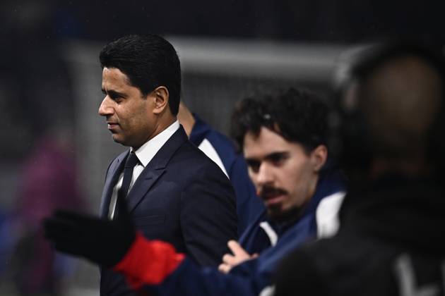 The President of PSG, Nasser al-Khelaifi during the Match of the 21st Day of Ligue 1 McDonald s between PSG and AS Monaco, at the Parc des Princes, February 7, 2025. - 07 02 2025 - France Ile-de-France (region) Paris -  JulienxMattiax xLexPictorium LePictorium_0302587