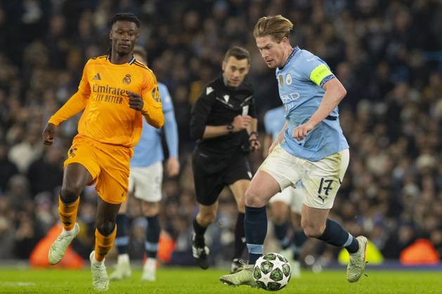 Manchester City v Real Madrid C.F. - UEFA Champions League 2024 25 League Knockout Play-off First Leg Kevin De Bruyne, number 17 of Manchester City F.C., is in possession of the ball during the UEFA Champions League 2024 25 Knockout Phase Play Off 1st Leg match between Manchester City and Real Madrid at the Etihad Stadium in Manchester, England, on February 11, 2025. Manchester Manchester United, ManU Kingdom Copyright: xMIxNewsx originalFilename:fletcher-manchest250211_npD9J